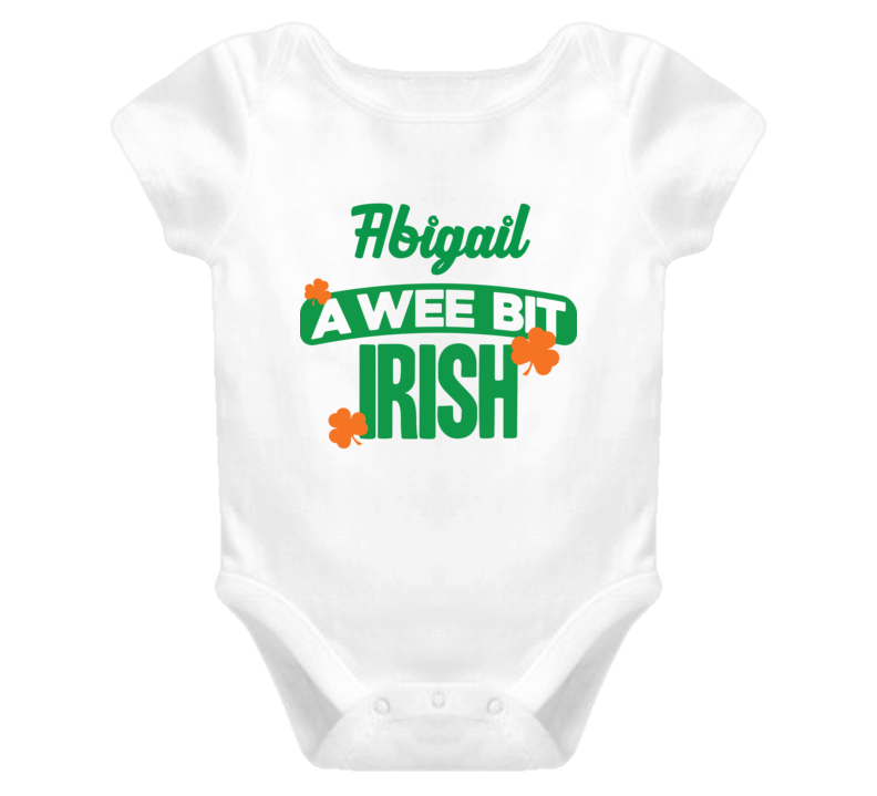 Abigail A Wee Bit Irish Funny St Patricks Day Name T Shirt Abigail A Wee Bit Irish Funny St Patricks Day Name T Shirt