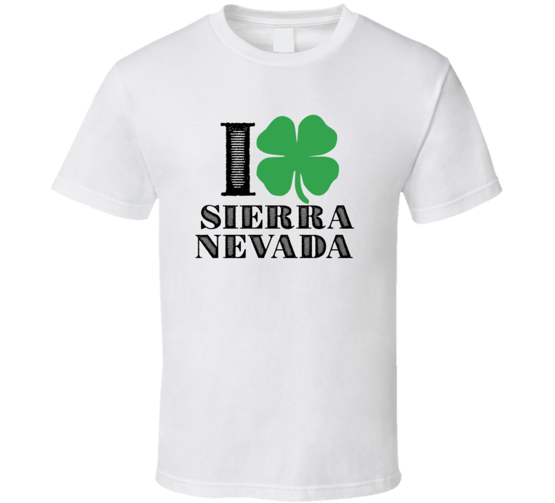 Heart Love Shamrock Sierra Nevada Beer Irish St Patricks Day Drunk Party Pub T Shirt