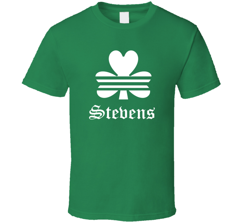 St. Patricks Day Beer Drinking Stevens Irish Last Name Cool T Shirt