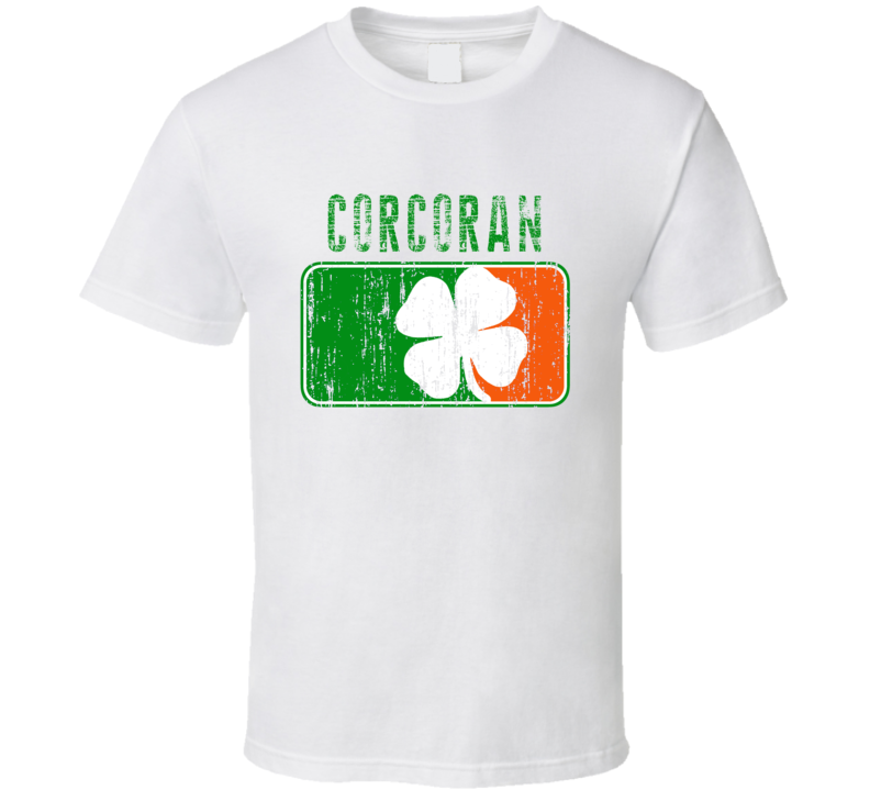 Corcoran Distressed St Patricks Day Last Name T Shirt