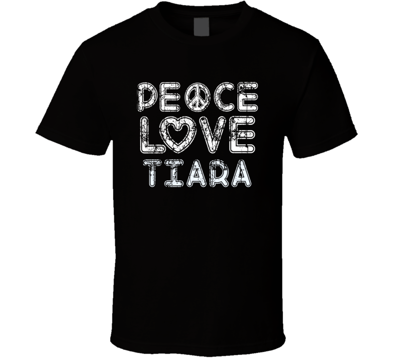 Peace Love Tiara Cool Boat Lover Fun Worn Look Summer T Shirt Peace Love Tiara Cool Boat Lover Fun Worn Look Summer T Shirt