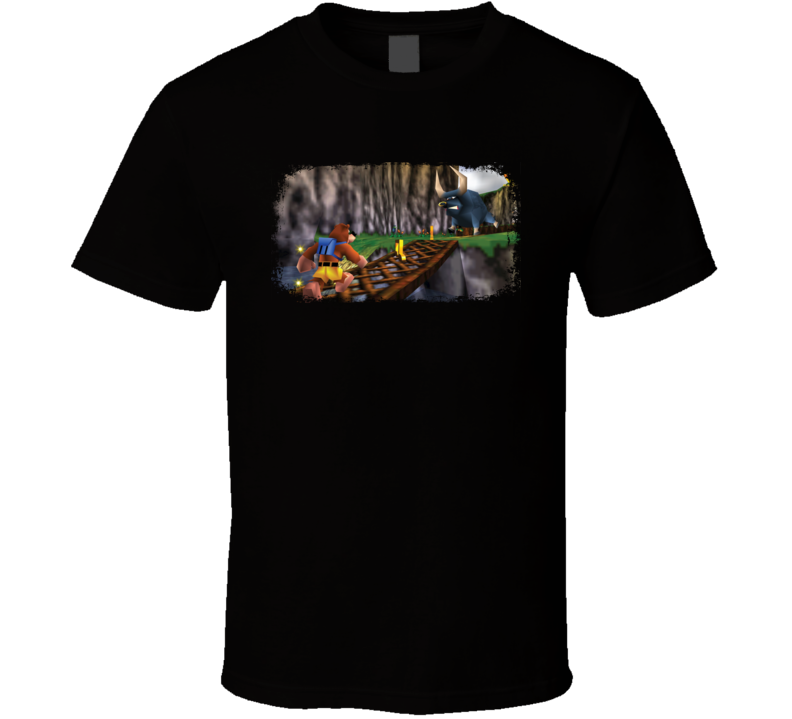 Banjo Kazooie Video Game Retro Throwback Geek Fun T shirt