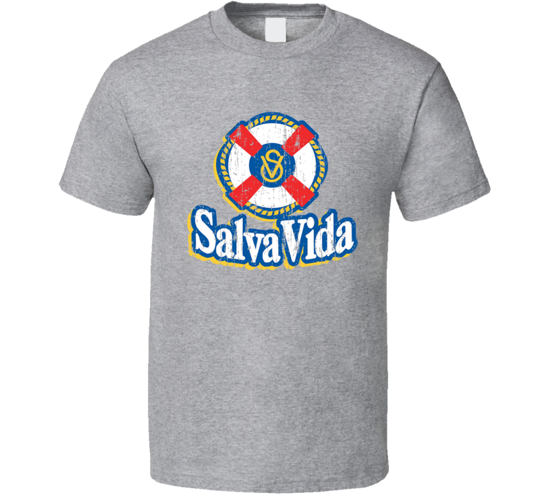 Salva Vida Honduras Latin American Cool Beer Drink Worn Look T Shirt