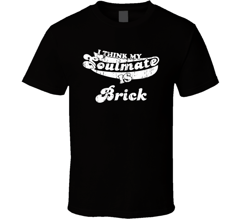 I Think My Soulmate Is Brick  Best Movie Worn Look T Shirt