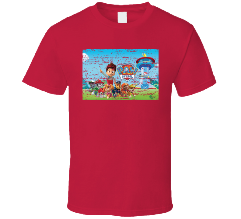 Paw Patrol Funny Worn Look TV Toons T Shirt Paw Patrol Funny Worn Look TV Toons T Shirt