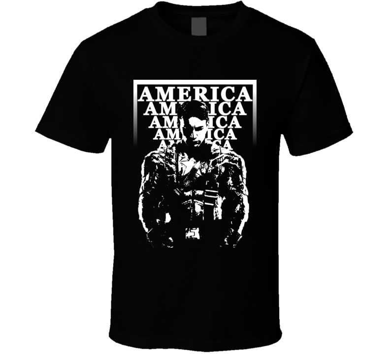 Captain America Popular Movie Characters Cool Retro T Shirt