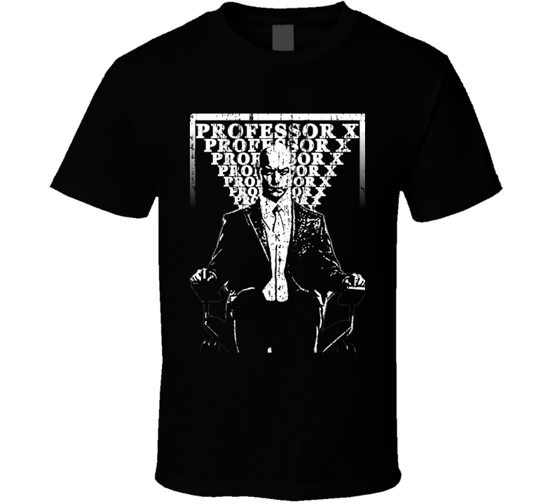 Professor X Popular X Men Movie Characters Cool Retro Faded Look T Shirt