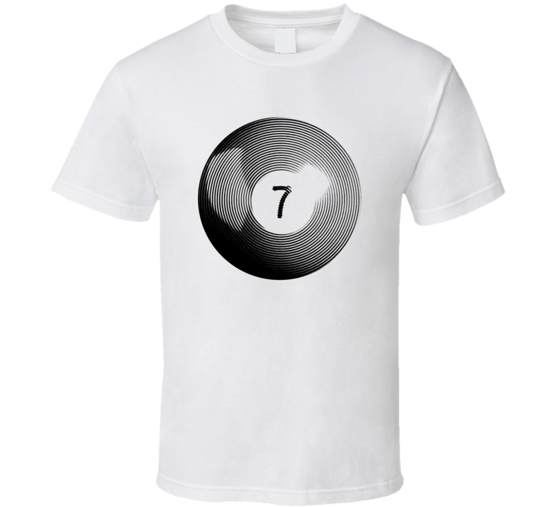 Pool Billiards Player Ball 7 Ripple Cool Gift T Shirt