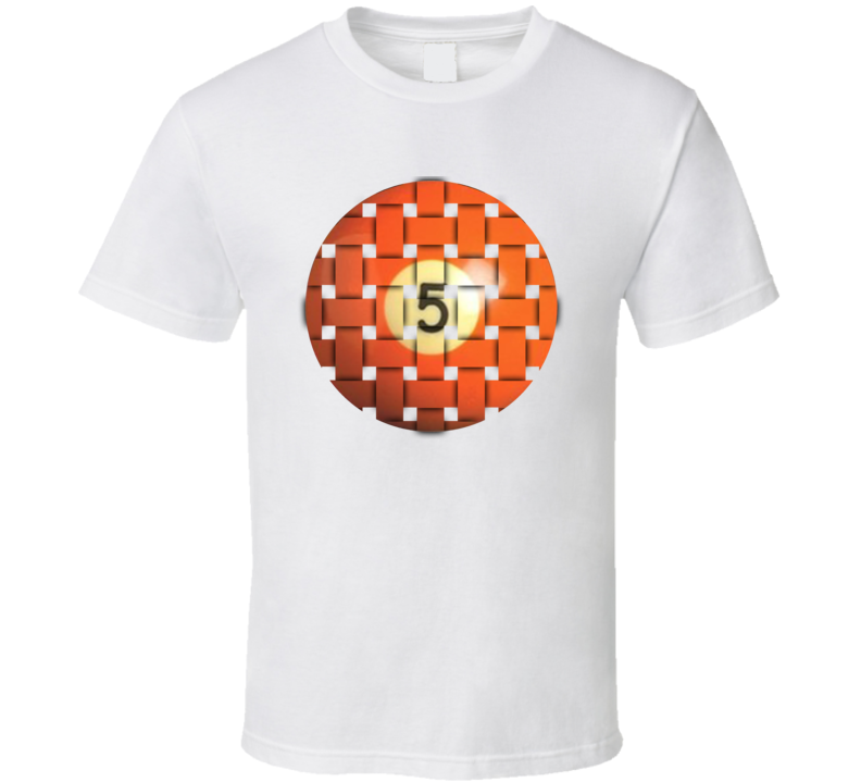 Pool Billiards Player Ball 5 Weave Cool Gift T Shirt