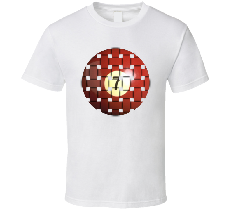 Pool Billiards Player Ball 7 Weave Cool Gift T Shirt