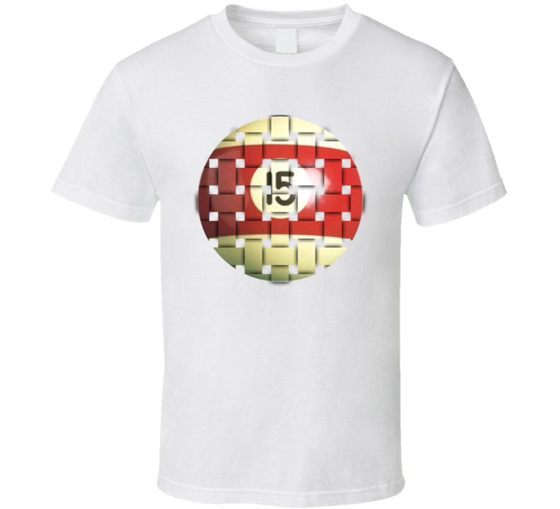 Pool Billiards Player Ball 15 Weave Cool Gift T Shirt