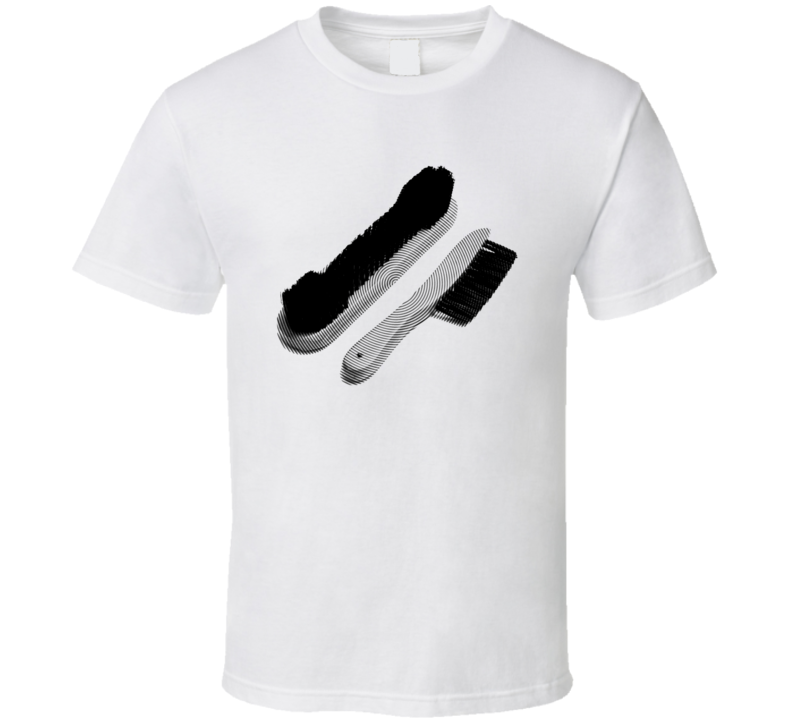 Pool Billiards Player Table and Rail Brush Cool Gift Ripple T Shirt