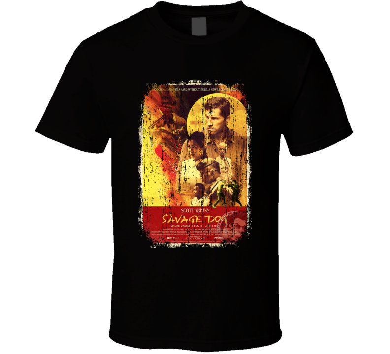 Savage Dog Movie Poster Cool Worn Look T Shirt Savage Dog Movie Poster Cool Worn Look T Shirt