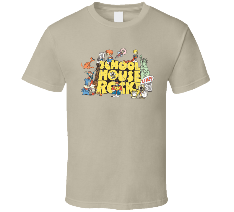 Schoolhouse Rock Animated TV Series Aged Look T Shirt