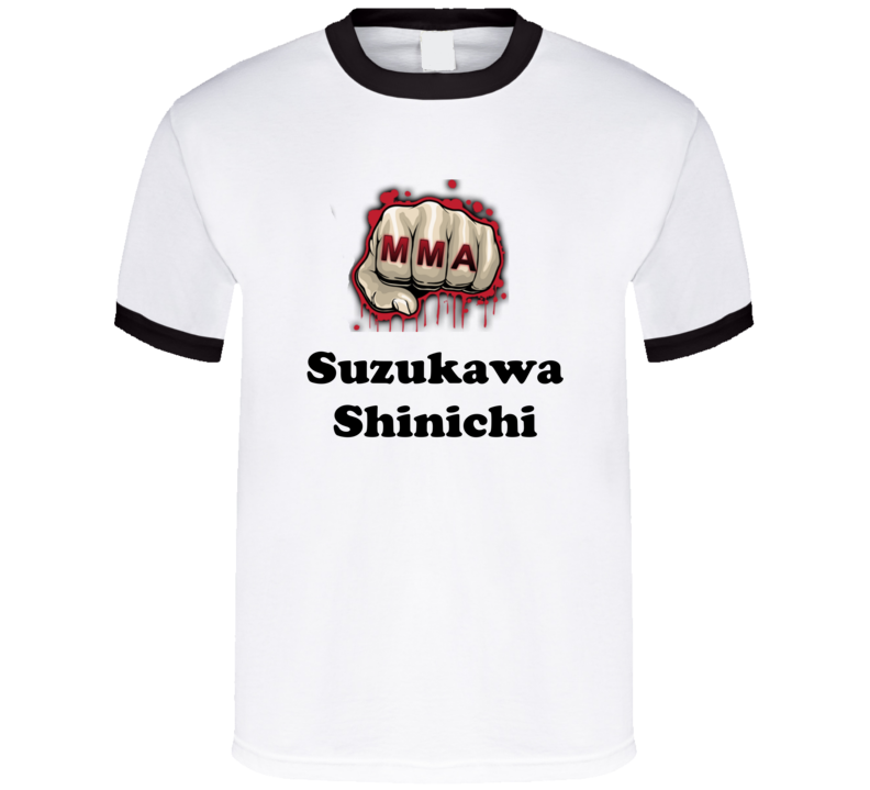 Suzukawa Shinichi Mixed Martial Arts Fighters Cool Grunge Look T shirts