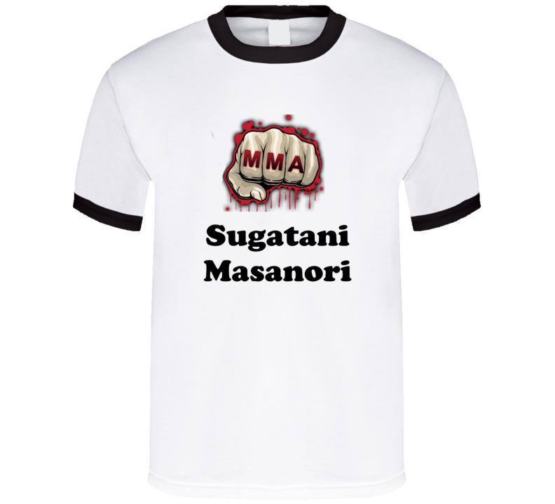 Sugatani Masanori Mixed Martial Arts Fighters Cool Grunge Look T shirts