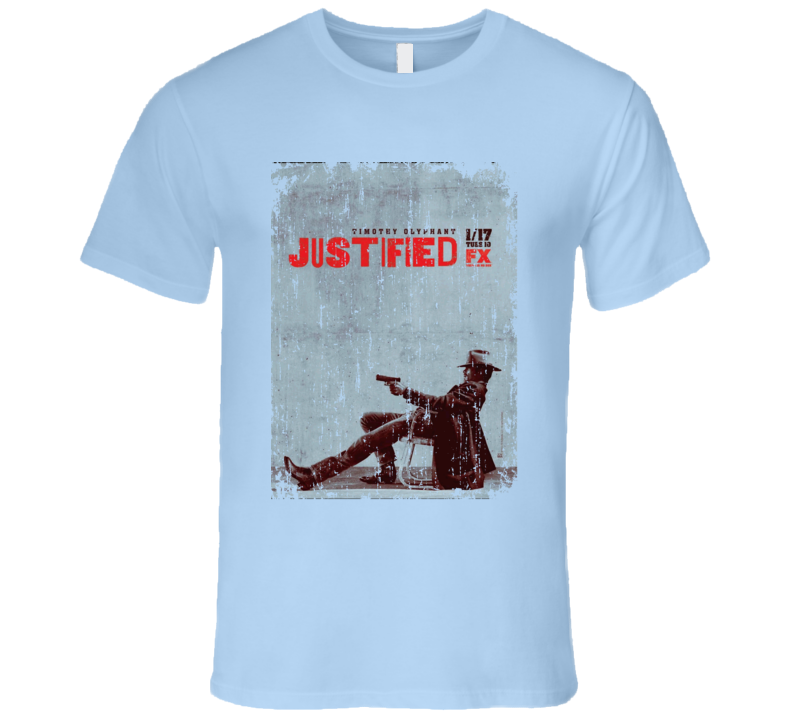 Justified TV Series Awesome Grunge Look T shirt