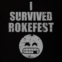 I Survived Rokefest Cool Funny Worn Look Party T Shirt 18957048