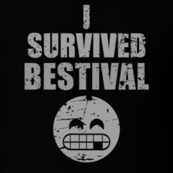 I Survived Bestival Cool Funny Worn Look Party T Shirt 18957081