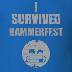 I Survived Hammerfest Cool Funny Worn Look Party T Shirt 18957107