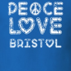 Peace Love Bristol Cool Boat Lover Fun Worn Look Summer T Shirt 18958669