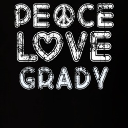 Peace Love Grady Cool Boat Lover Fun Worn Look Summer T Shirt 18958957