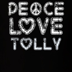 Peace Love Tolly Cool Boat Lover Fun Worn Look Summer T Shirt 18958962