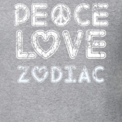 Peace Love Zodiac Cool Boat Lover Fun Worn Look Summer T Shirt 18958969