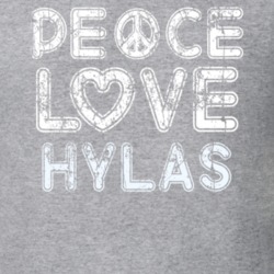 Peace Love Hylas Cool Boat Lover Fun Worn Look Summer T Shirt 18959050