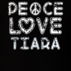Peace Love Tiara Cool Boat Lover Fun Worn Look Summer T Shirt 18959103