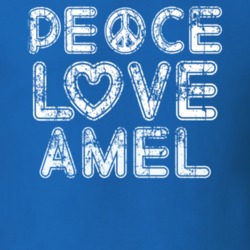 Peace Love Amel Cool Boat Lover Fun Worn Look Summer T Shirt 18959121
