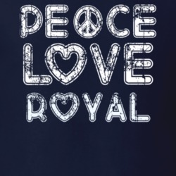 Peace Love Royal Cool Boat Lover Fun Worn Look Summer T Shirt 18959138