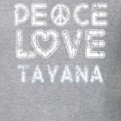 Peace Love Tayana Cool Boat Lover Fun Worn Look Summer T Shirt 18959159