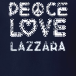 Peace Love Lazzara Cool Boat Lover Fun Worn Look Summer T Shirt 18959201