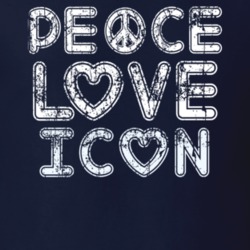 Peace Love Icon Cool Boat Lover Fun Worn Look Summer T Shirt 18959295