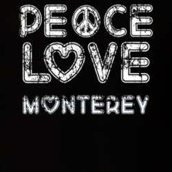 Peace Love Monterey Cool Boat Lover Fun Worn Look Summer T Shirt 18959314