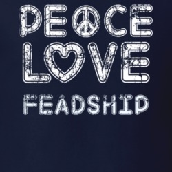 Peace Love Feadship Cool Boat Lover Fun Worn Look Summer T Shirt 18959388