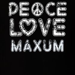 Peace Love Maxum Cool Boat Lover Fun Worn Look Summer T Shirt 18959435