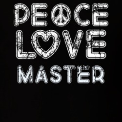 Peace Love Master Cool Boat Lover Fun Worn Look Summer T Shirt 18959527