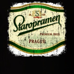 Prague Staropramen Premium Beer Cool Worn Look Tshirt 21075371