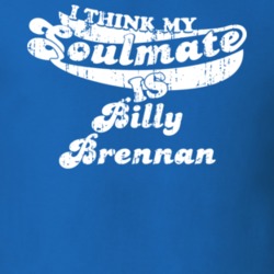 My Soulmate Is Billy Brennan Scottish Ice Hockey Fan Worn Look T Shirt 25088322