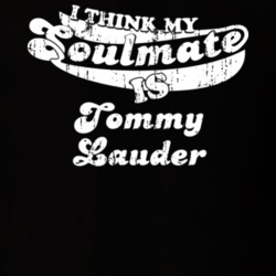 My Soulmate Is Tommy Lauder Scottish Ice Hockey Fan Worn Look T Shirt 25088344