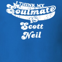My Soulmate Is Scott Neil Scottish Ice Hockey Fan Worn Look T Shirt 25088349