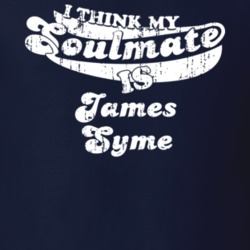 My Soulmate Is James Syme Scottish Ice Hockey Fan Worn Look T Shirt 25088359