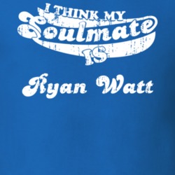 My Soulmate Is Ryan Watt Scottish Ice Hockey Fan Worn Look T Shirt 25088362