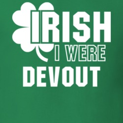 I Wish Irish I Were Devout Funny St. Patrick's Day Clover T Shirt 27454800