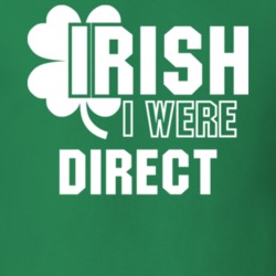 I Wish Irish I Were Direct Funny St. Patrick's Day Clover T Shirt 27454819