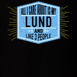 All I Care About It My Lund And Like 3 People Boating Boat Fan T Shirt 36532150