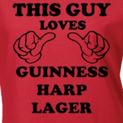 Guinness Harp Lager Beer Funny T Shirt 6189658