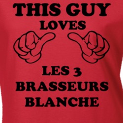 Les 3 Brasseurs Blanche Beer Funny T Shirt 6190500